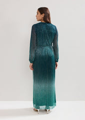 Cherene Ombre Dress Green
