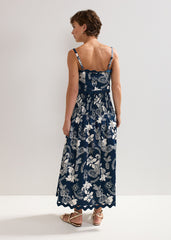 Evalina Print Skirt Blue