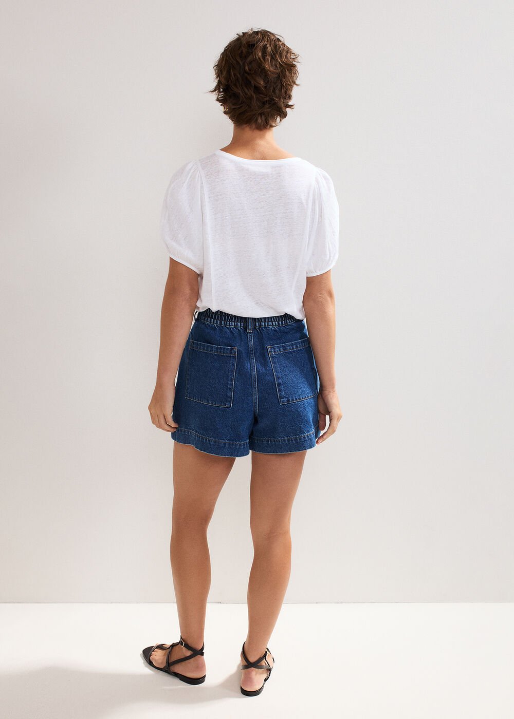 Sonnie Denim Short Mid Wash