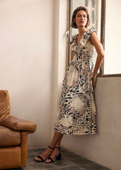 Trix Leopard Dress Neutral