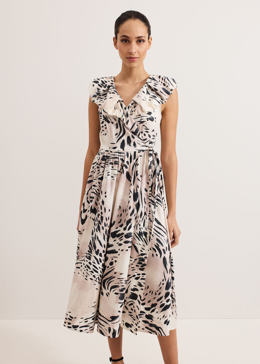 Trix Leopard Dress Neutral