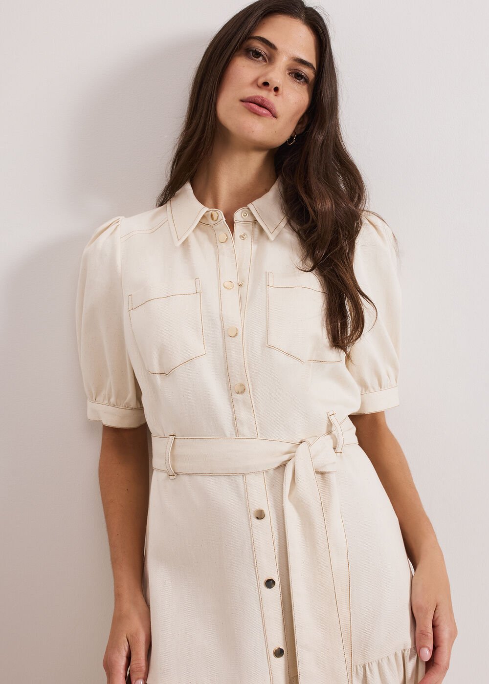 Danah Denim Dress Neutral