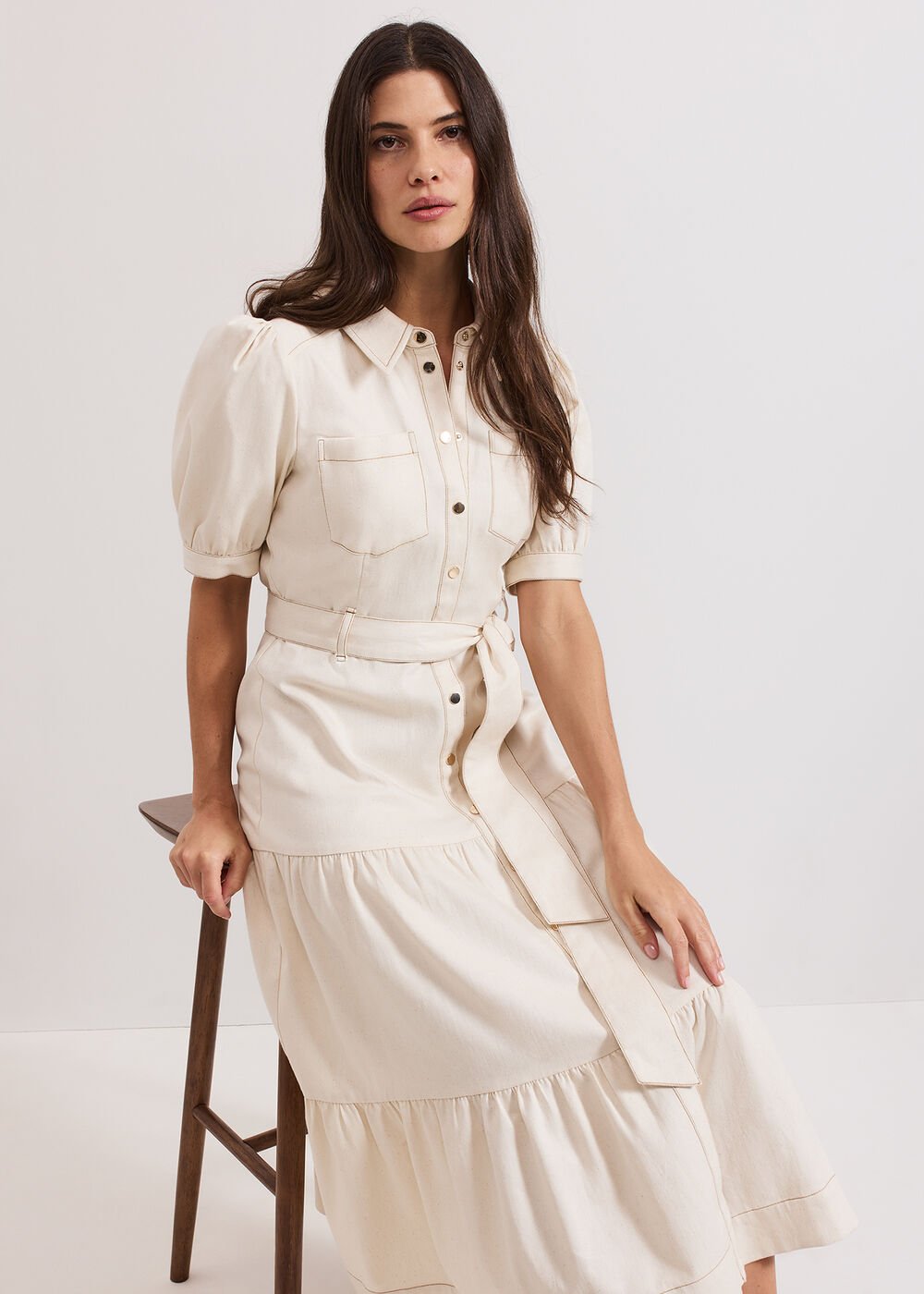 Danah Denim Dress Neutral