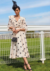 Jaqlyn Spot Dress Cream