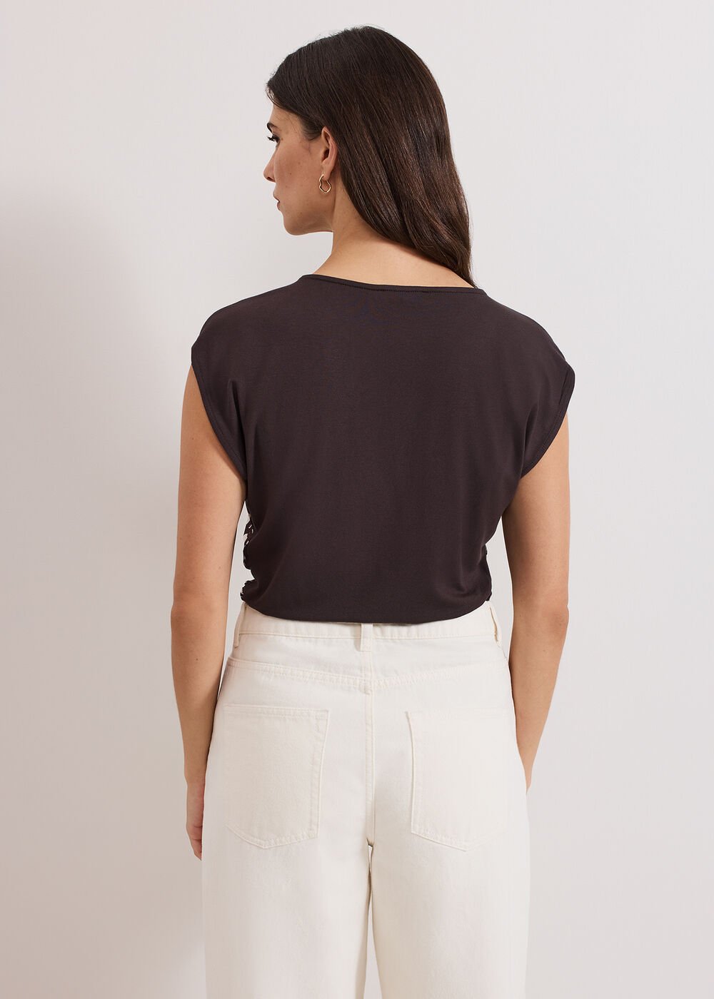 Livie Print Top Brown