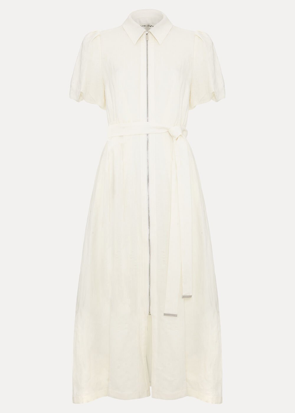 Carlotta Linen Dress White