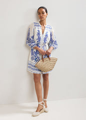 Pia Floral Dress Ivory