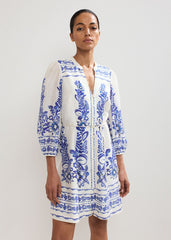 Pia Floral Dress Ivory