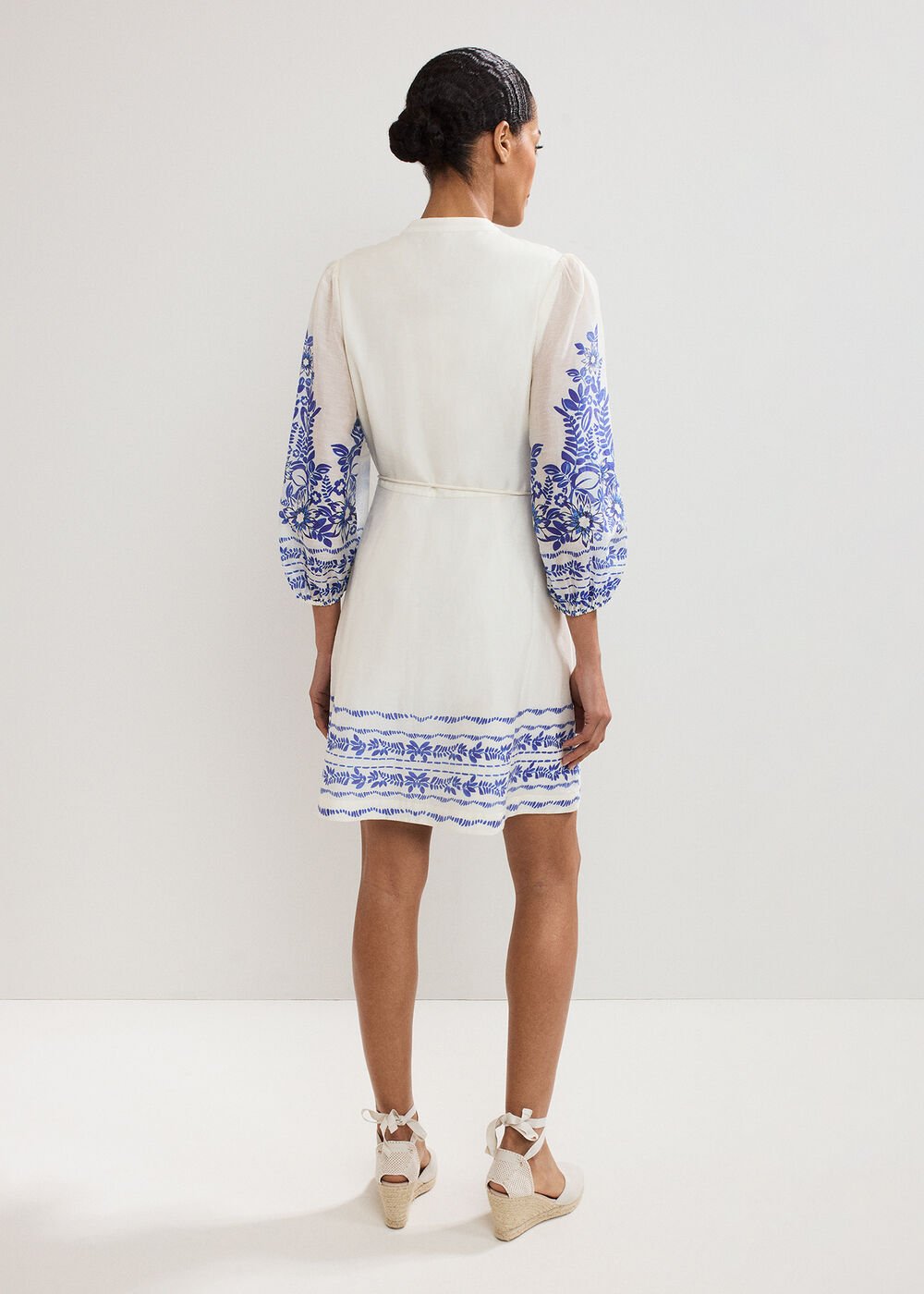 Pia Floral Dress Ivory