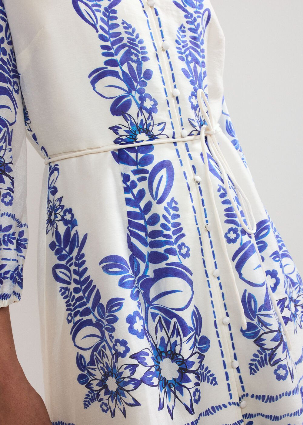 Pia Floral Dress Ivory