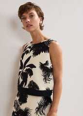 Vittoria Beaded Top Black/Ivory