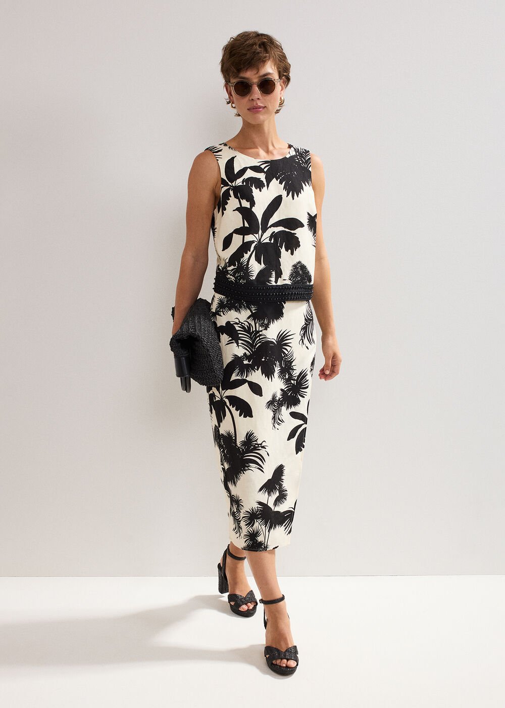 Vittoria Beaded Top Black/Ivory