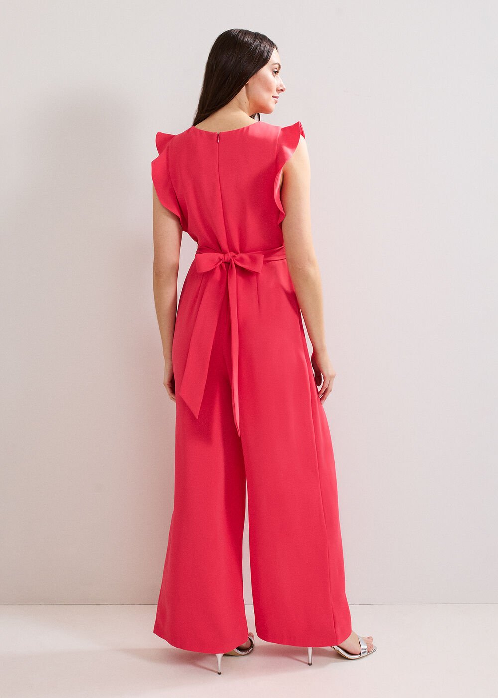 Ayla Ruffle Jumpsuit Pink