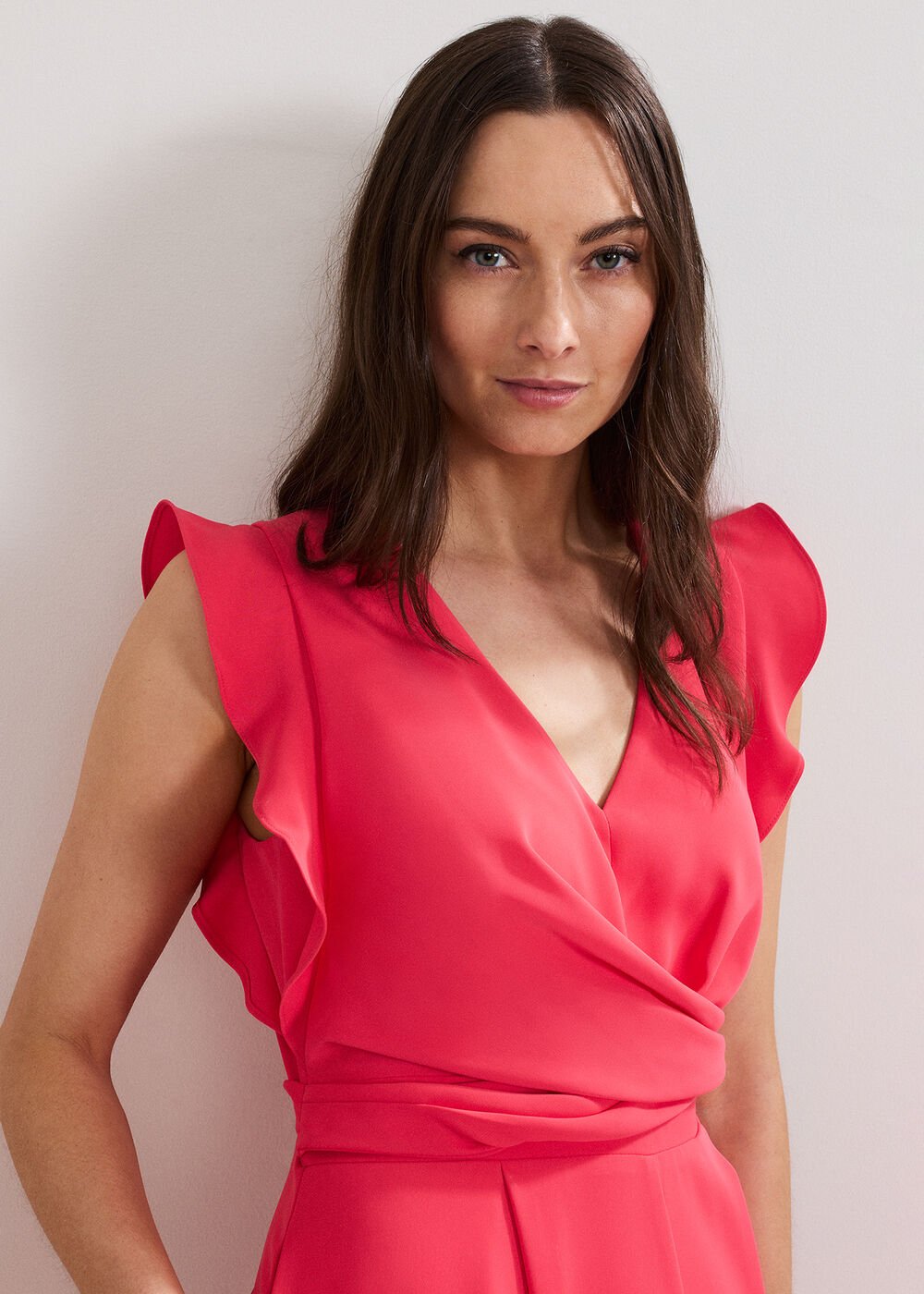 Ayla Ruffle Jumpsuit Pink