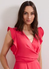 Ayla Ruffle Jumpsuit Pink