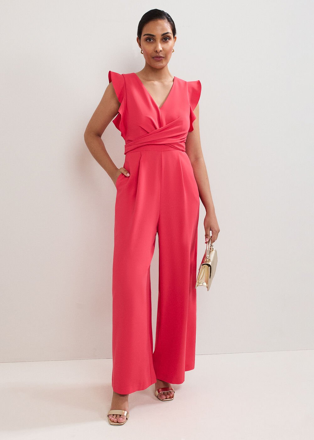 Petite Ayla Jumpsuit Pink