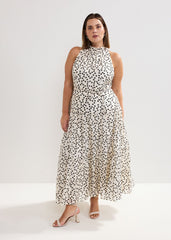 Nita Spot Maxi Dress Ivory