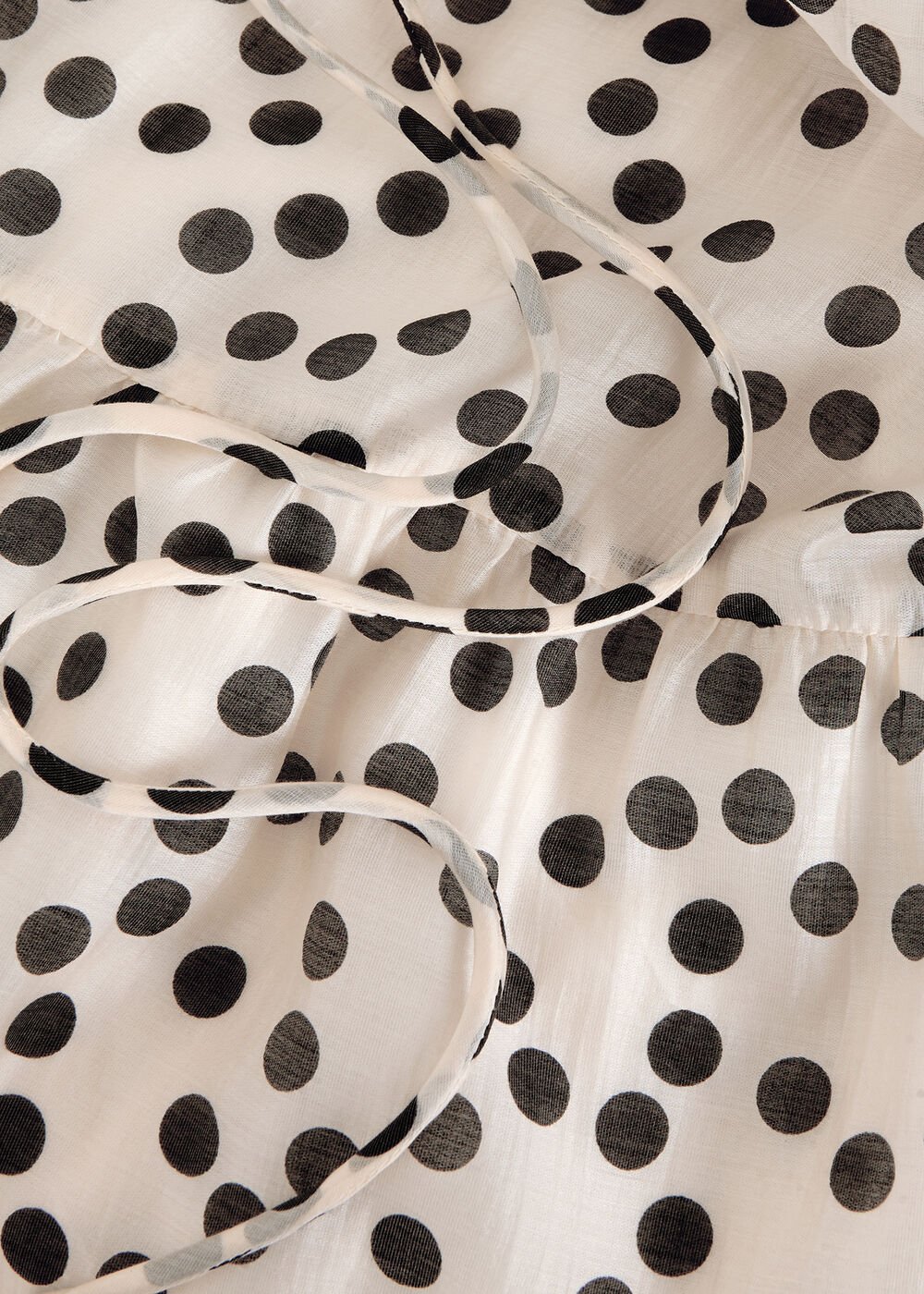 Nita Spot Maxi Dress Ivory