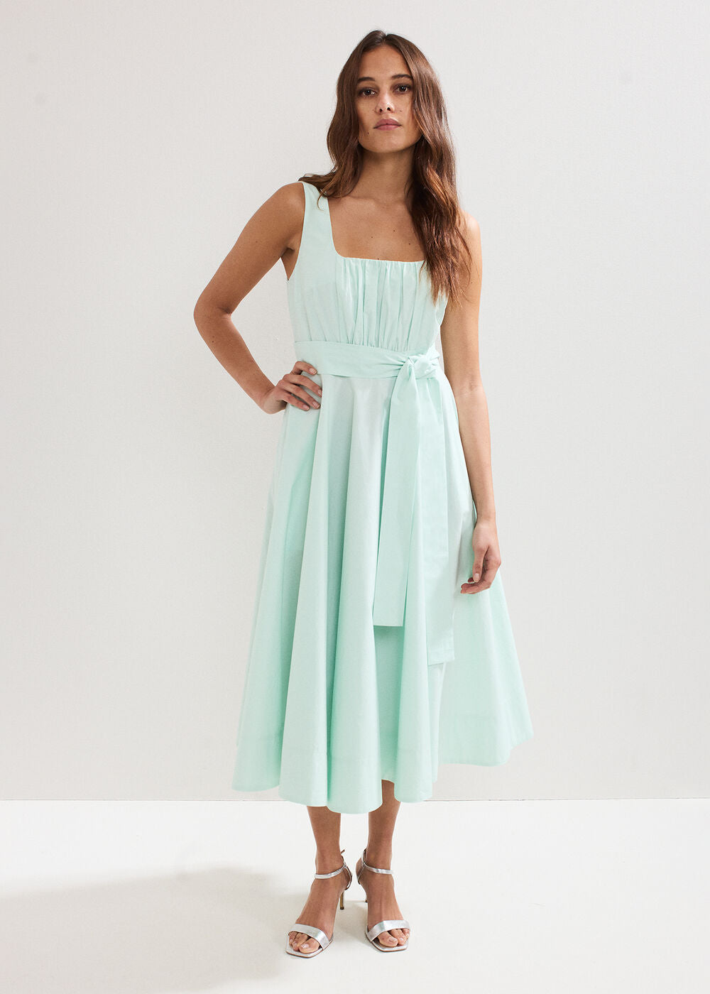 Melinda Midi Dress Pale Green