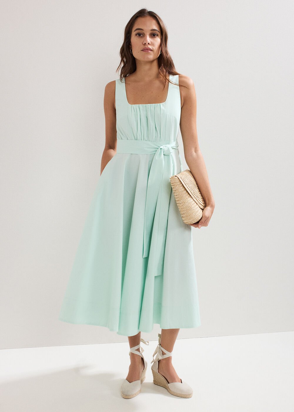 Melinda Midi Dress Pale Green