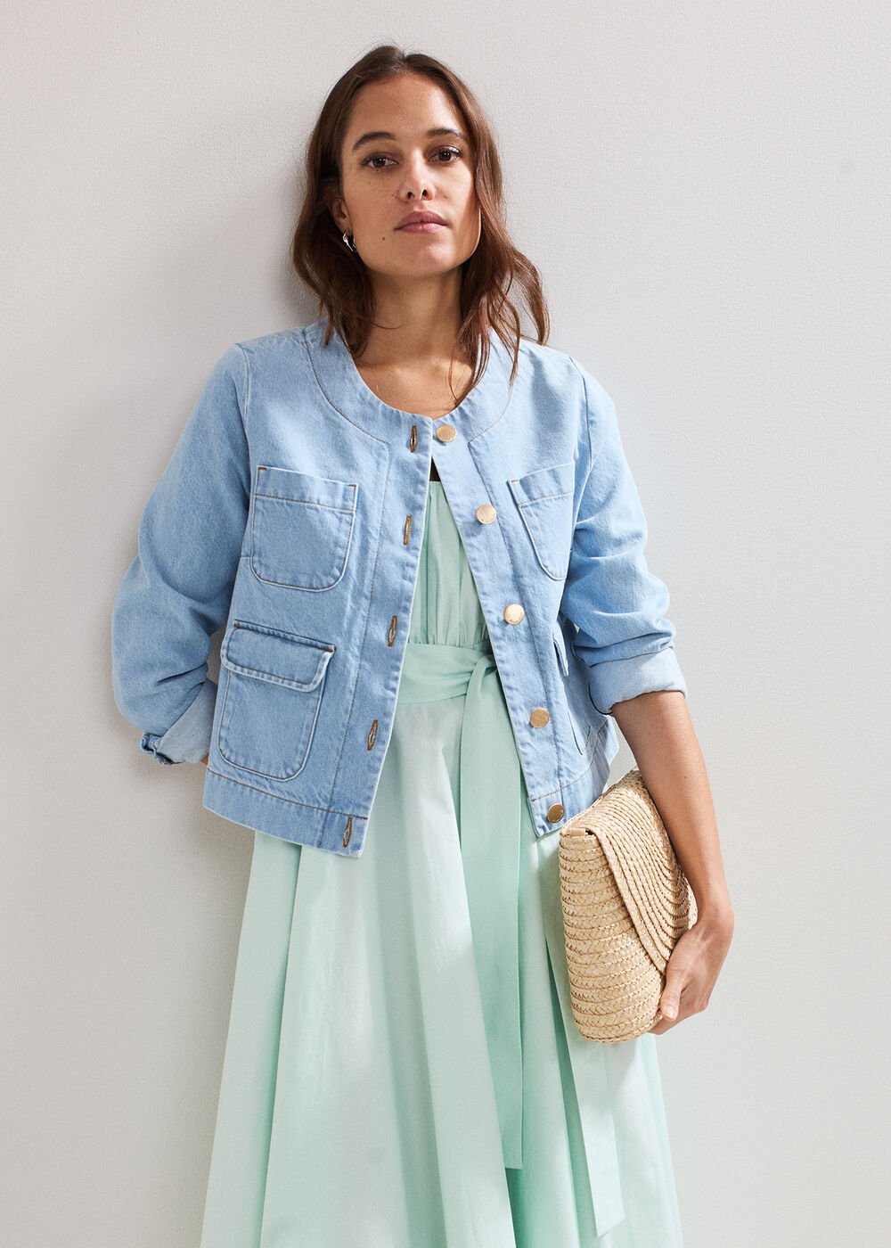 Melinda Midi Dress Pale Green