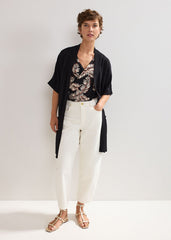 Elma Longline Cardi Black
