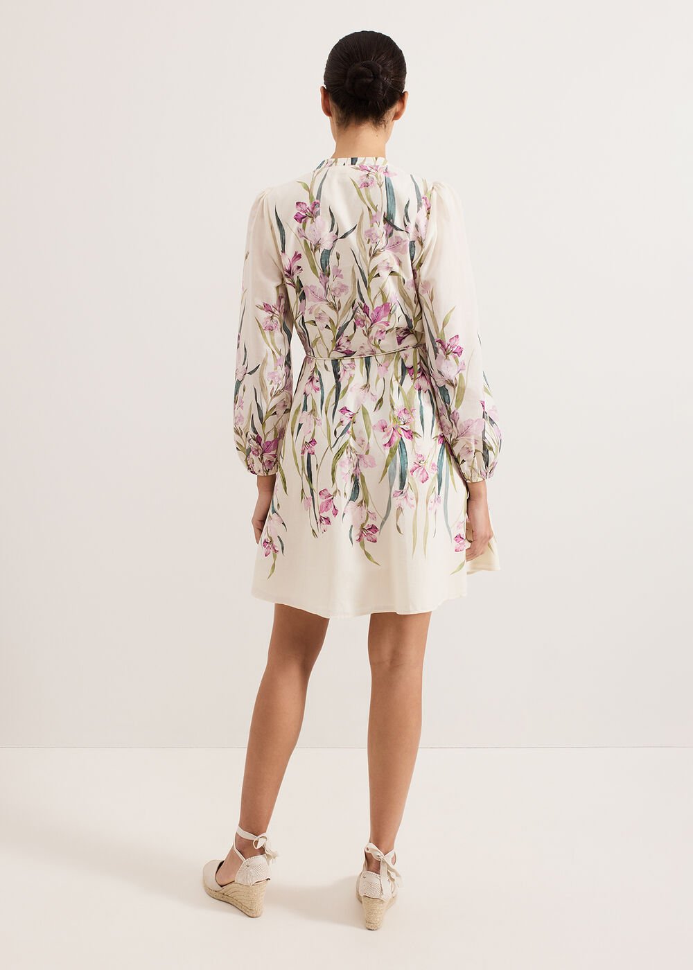 Velma Floral Dress Ivory