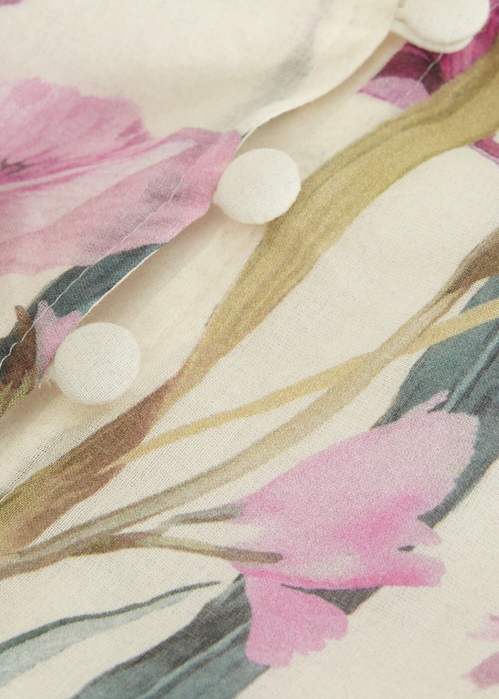 Velma Floral Dress Ivory