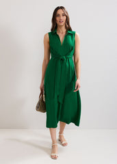 Becky Tie Dress Green