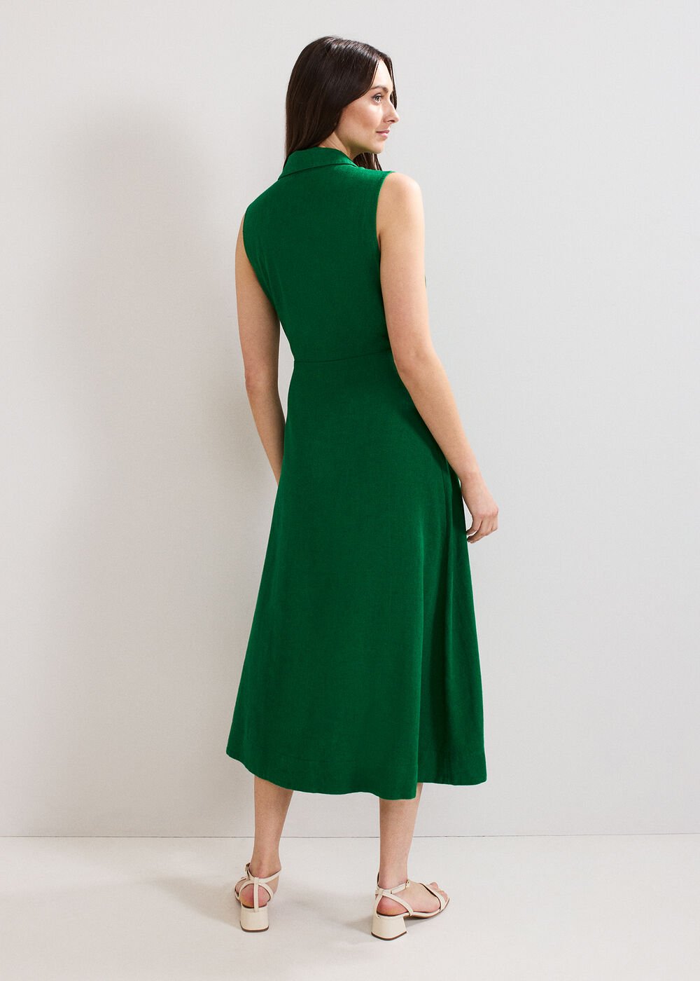 Becky Tie Dress Green