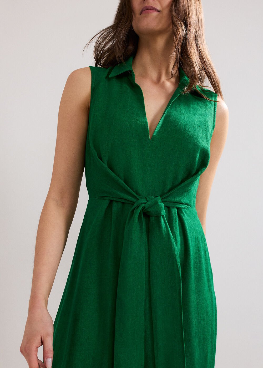Becky Tie Dress Green
