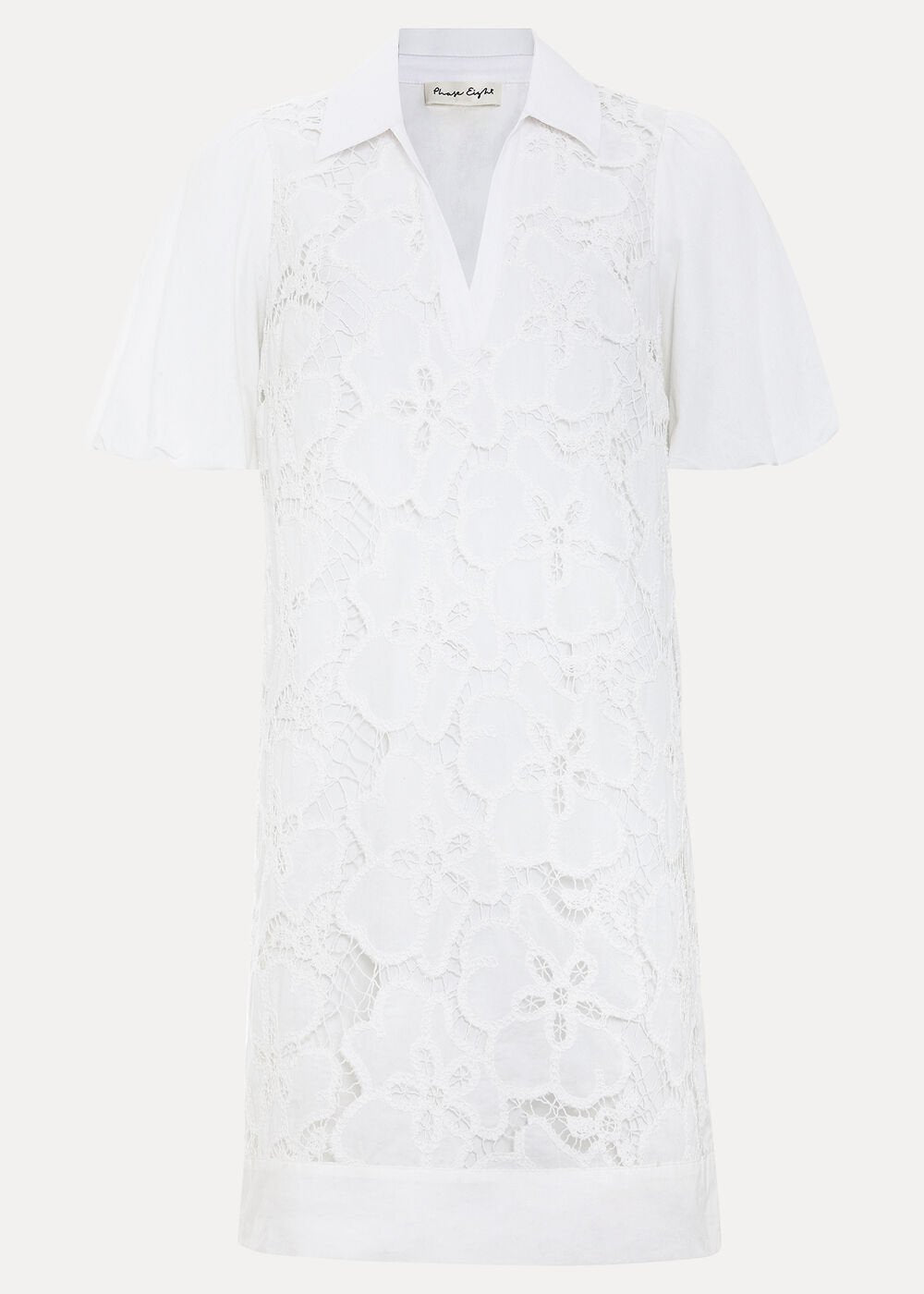 Witney Lace Tunic Dress White