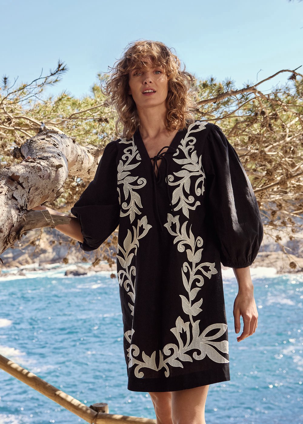 Bettie Tunic Dress Black Multi