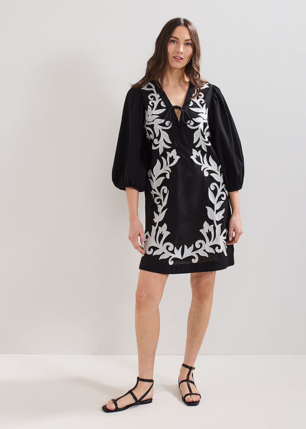 Bettie Tunic Dress Black Multi