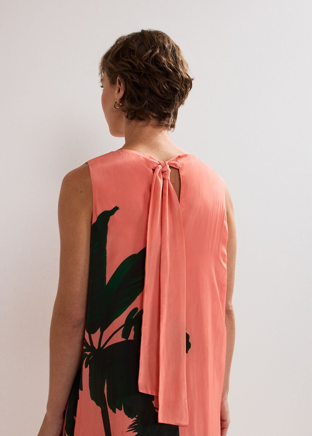 Leila Palm Dress Coral