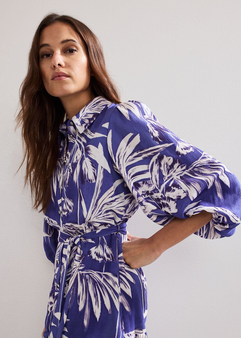Coralie Shirt Dress Blue