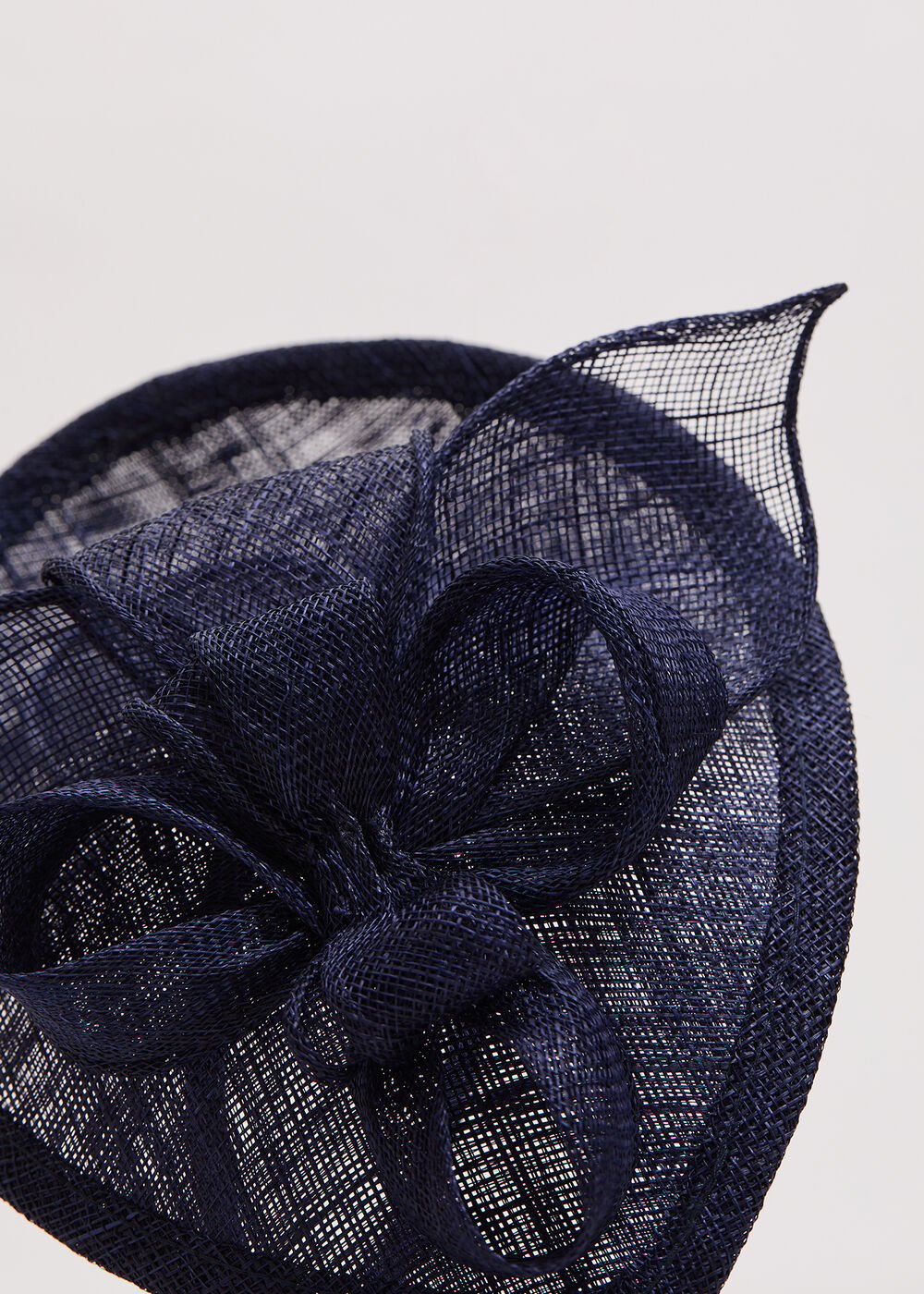 Oval Mini Fascinator Navy