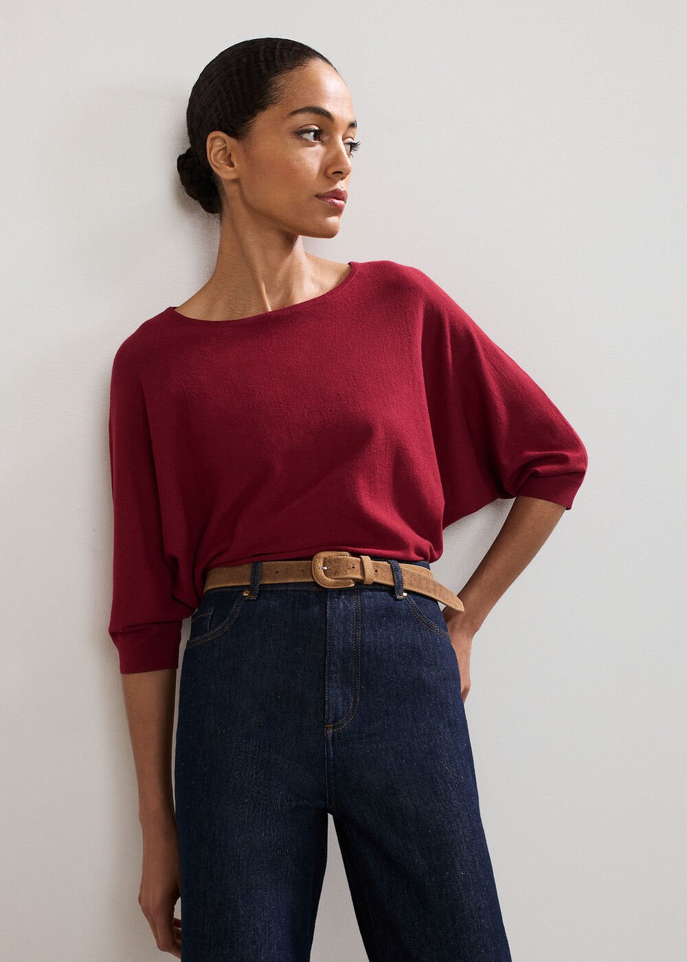 Cristine Knit Top Red