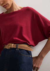 Cristine Knit Top Red