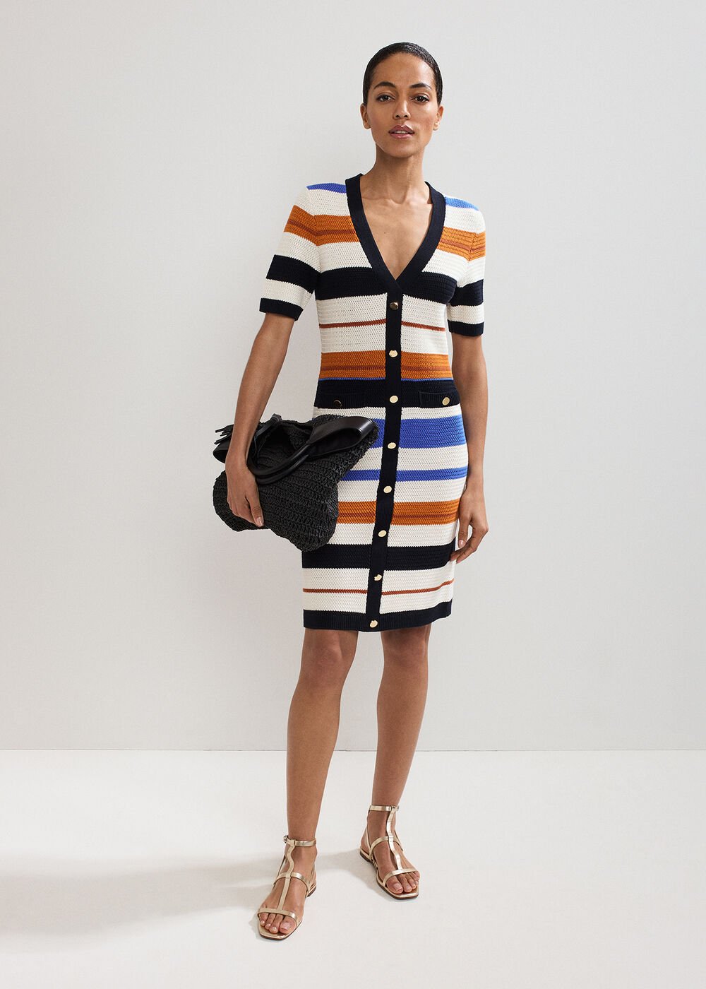 Bridget Stripe Dress Multi-Coloured