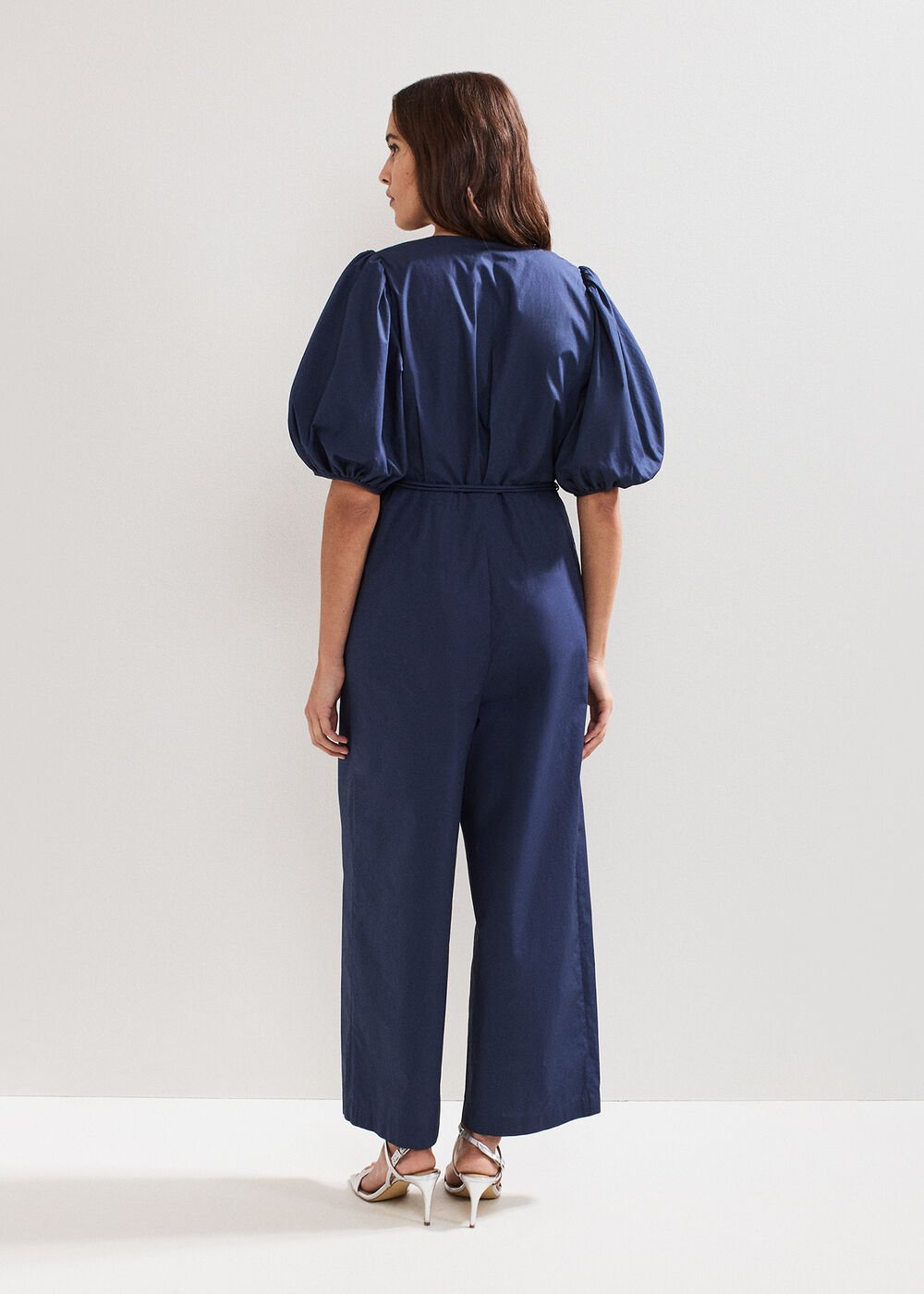 Joni Belted Jumpsuit Navy