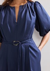 Joni Belted Jumpsuit Navy