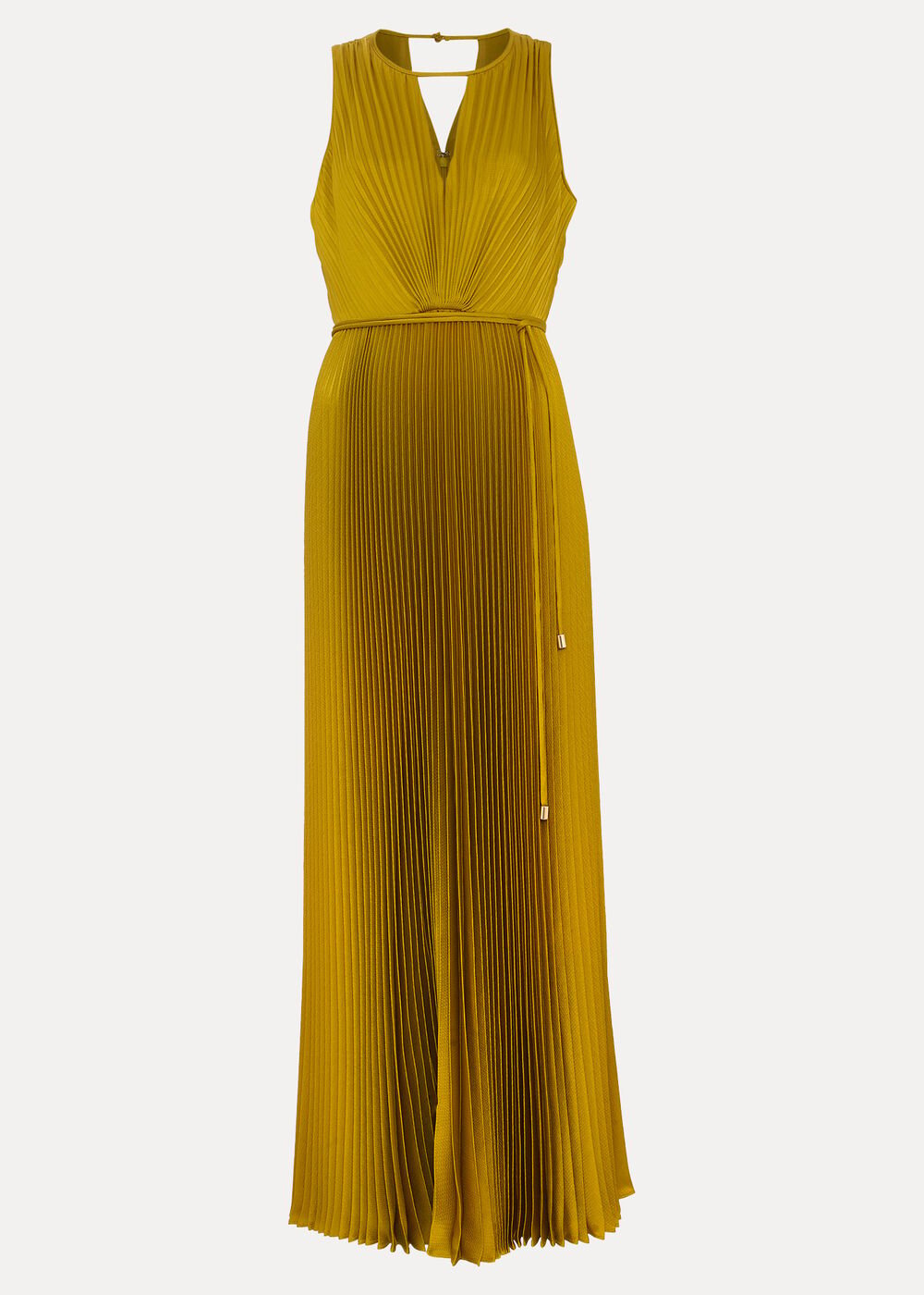 Dionne Pleated Dress Yellow
