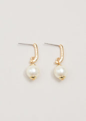 Pearl Drop Earrings Ivory