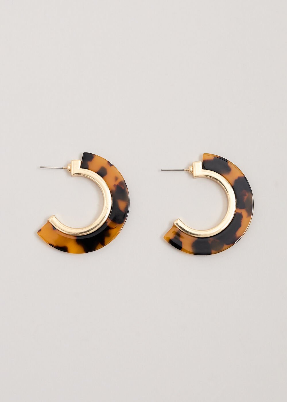 Tortoiseshell Hoop Brown