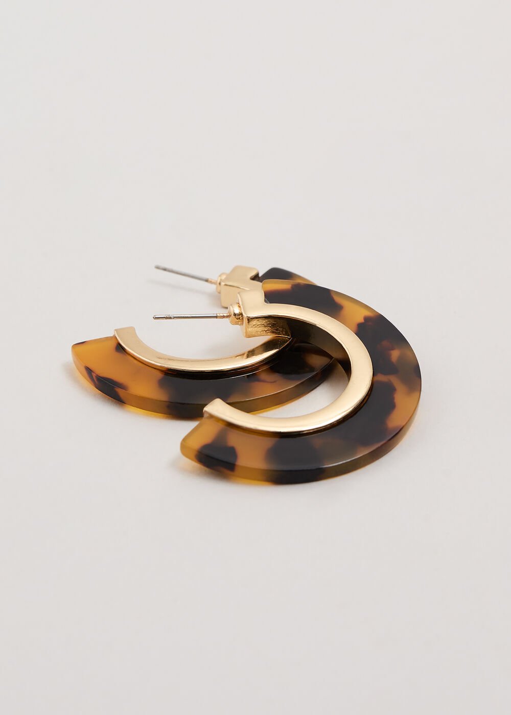 Tortoiseshell Hoop Brown