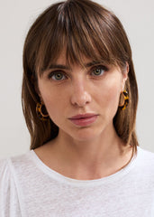 Tortoiseshell Hoop Brown