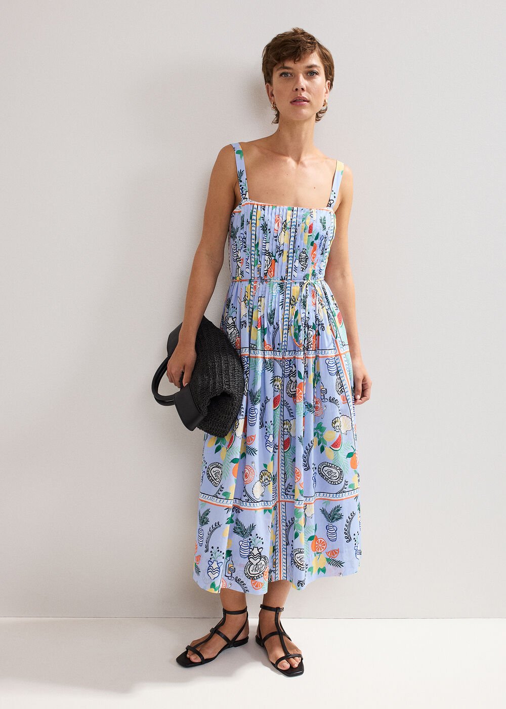 Hariett Cotton Dress Pale Blue