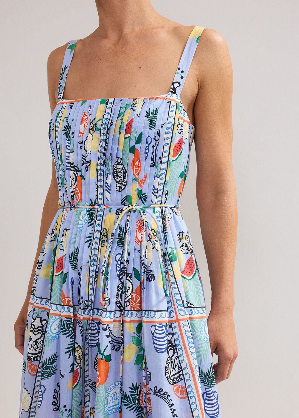 Hariett Cotton Dress Pale Blue