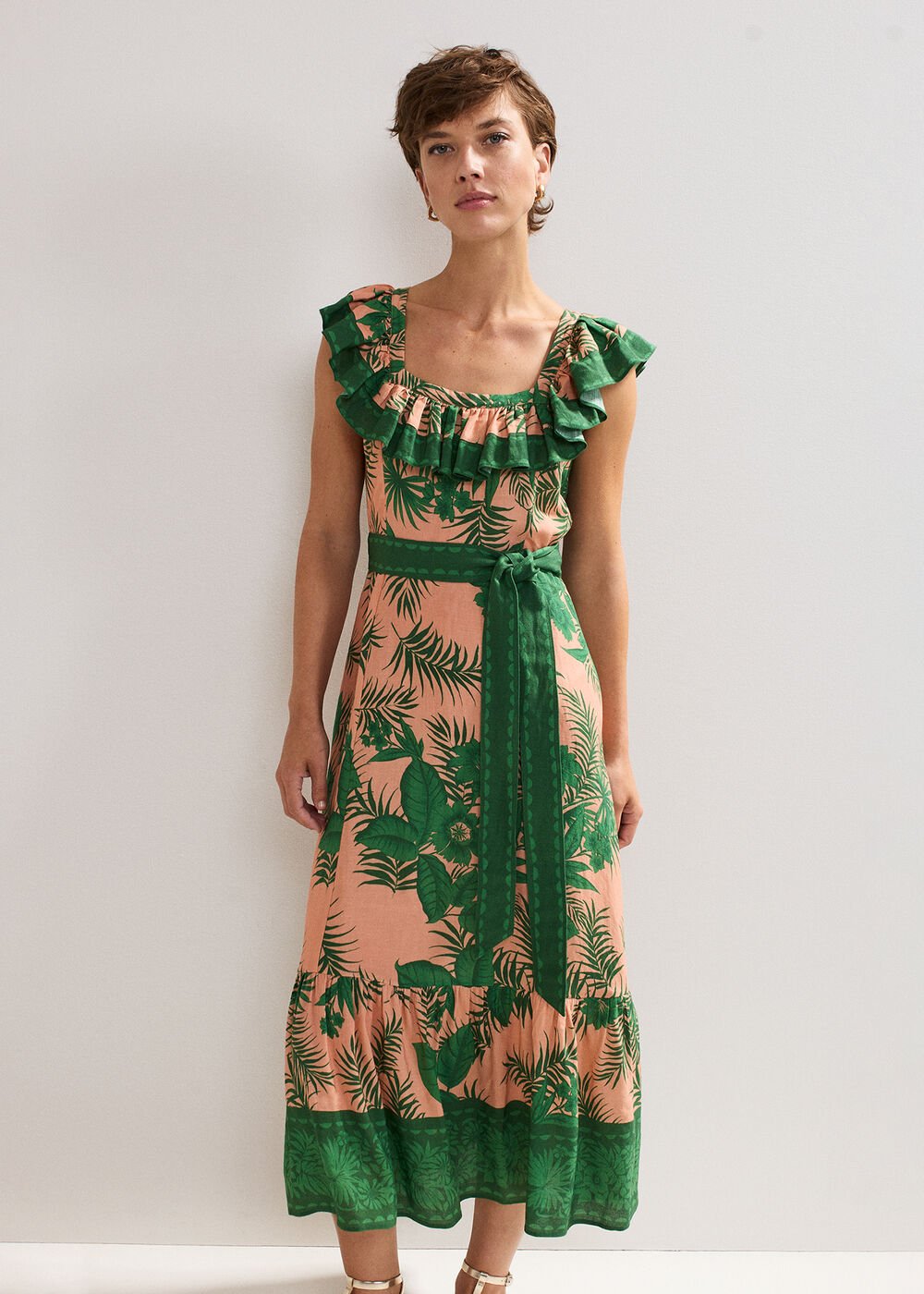 Sandra Midi Dress Coral
